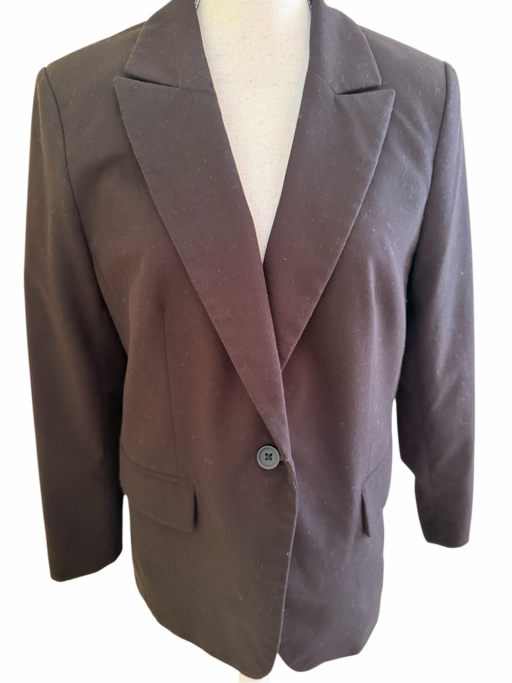 Banana Republic Classic Black Single Button Blazer 12P